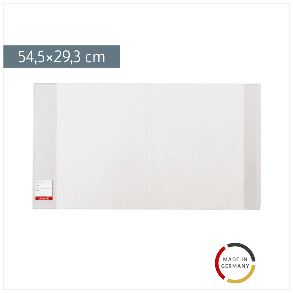Buchschoner | 29×54,5 cm, stabile Folie, PVC, glasklar