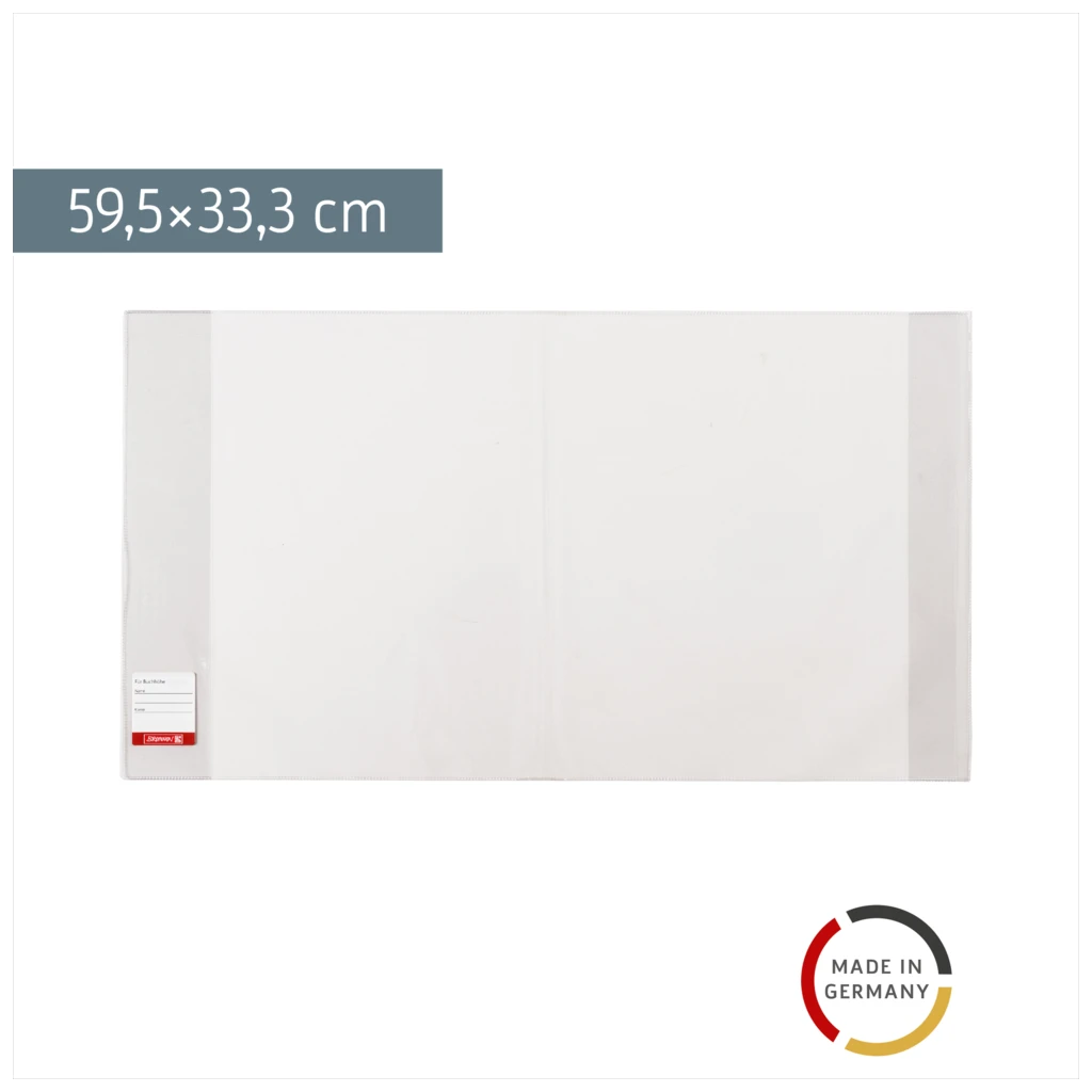 Buchschoner | 33×59,5 cm, stabile Folie, PVC, glasklar