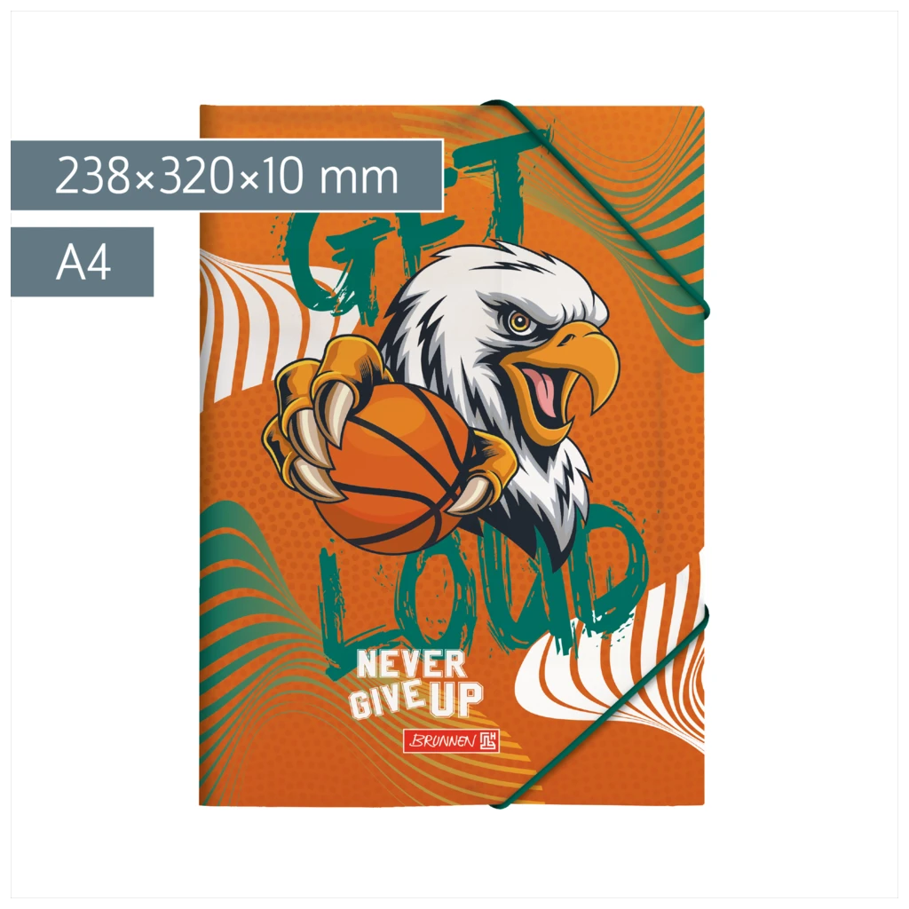 Sammelmappe Sporty Animals für A4 | A4, Füllhöhe: 10 mm, orange/mehrfarbig