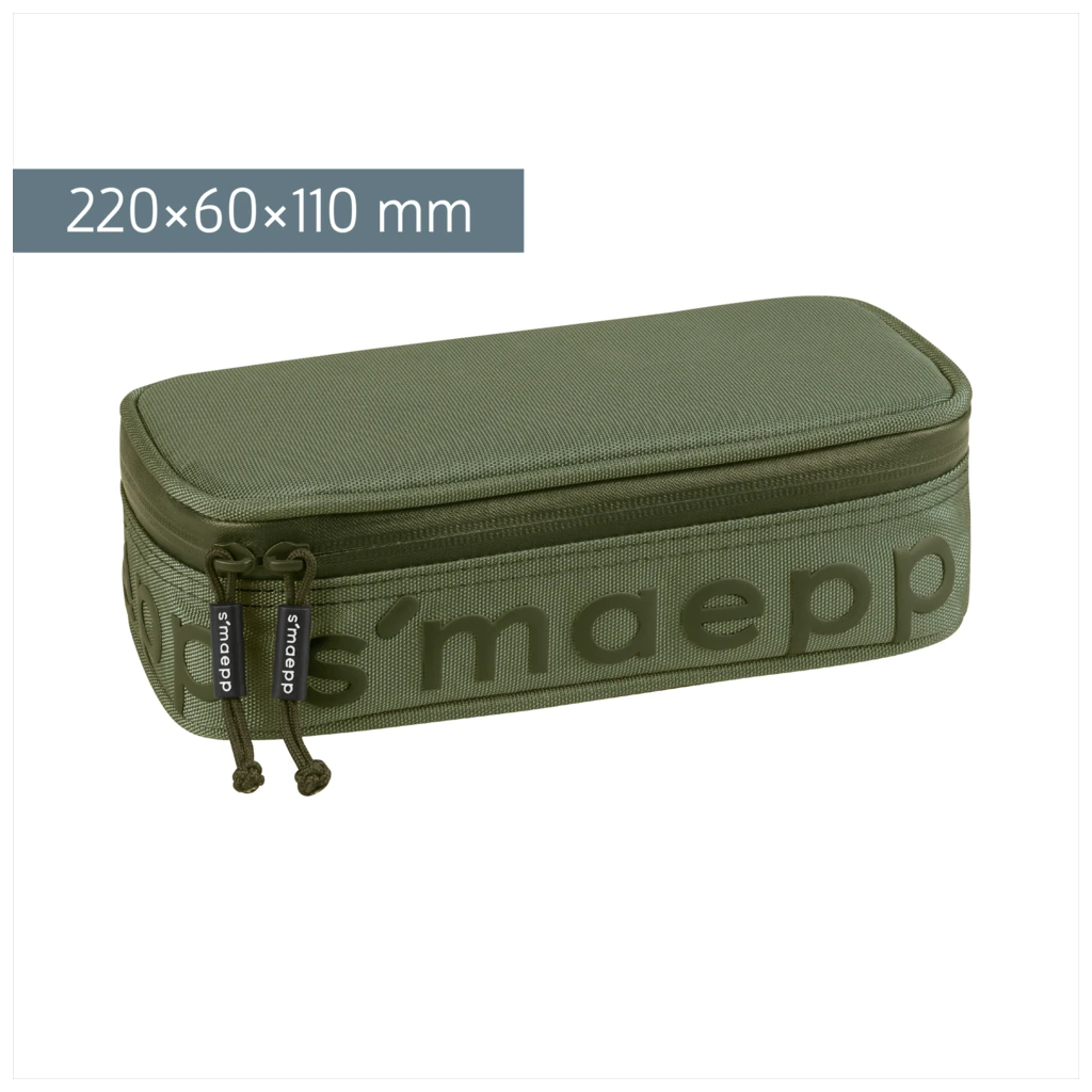 Schlampermäppchen s'maepp XL Colour Code | 1 Klappe(n), olive
