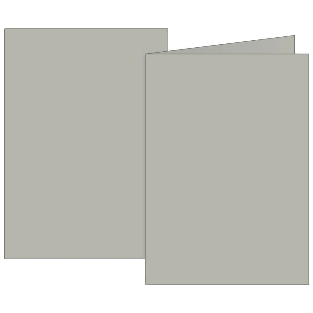 Klappkarten Universalpapier | A6, 105×150 mm, 160 g/m², grau, 10 Stück