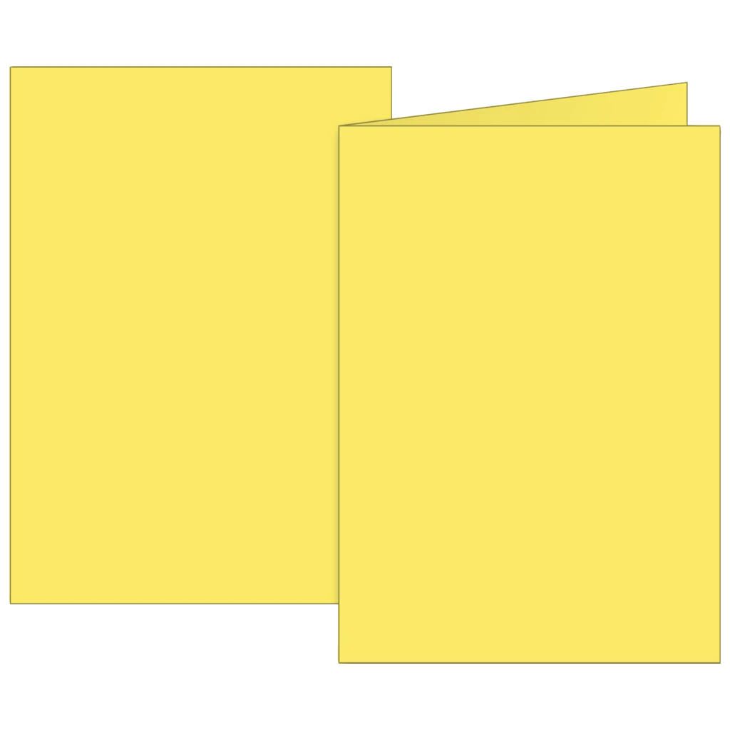 Klappkarten Universalpapier | B6, 200 g/m², gelb, 10 Stück
