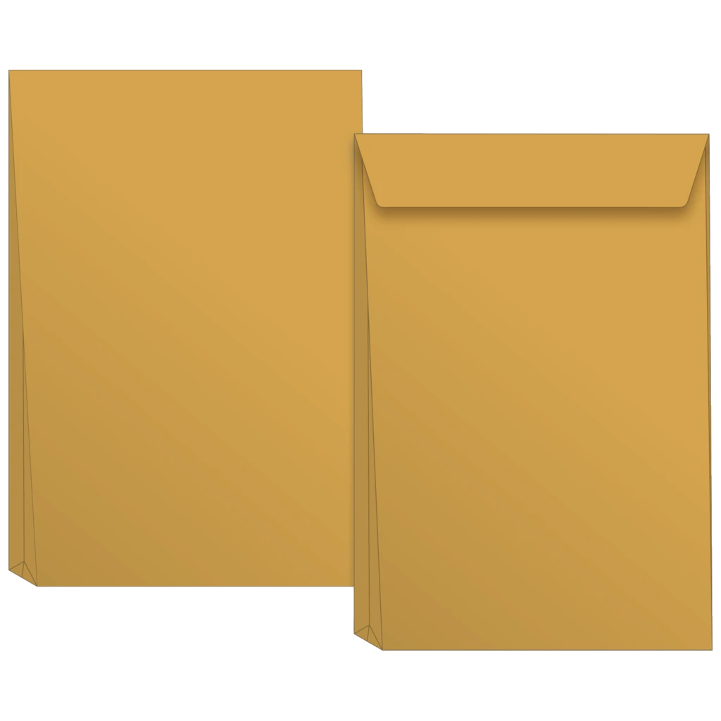 Versandtaschen mit Faltboden | 229×324 mm, C4, 125 g/m², braun, 50 Stück