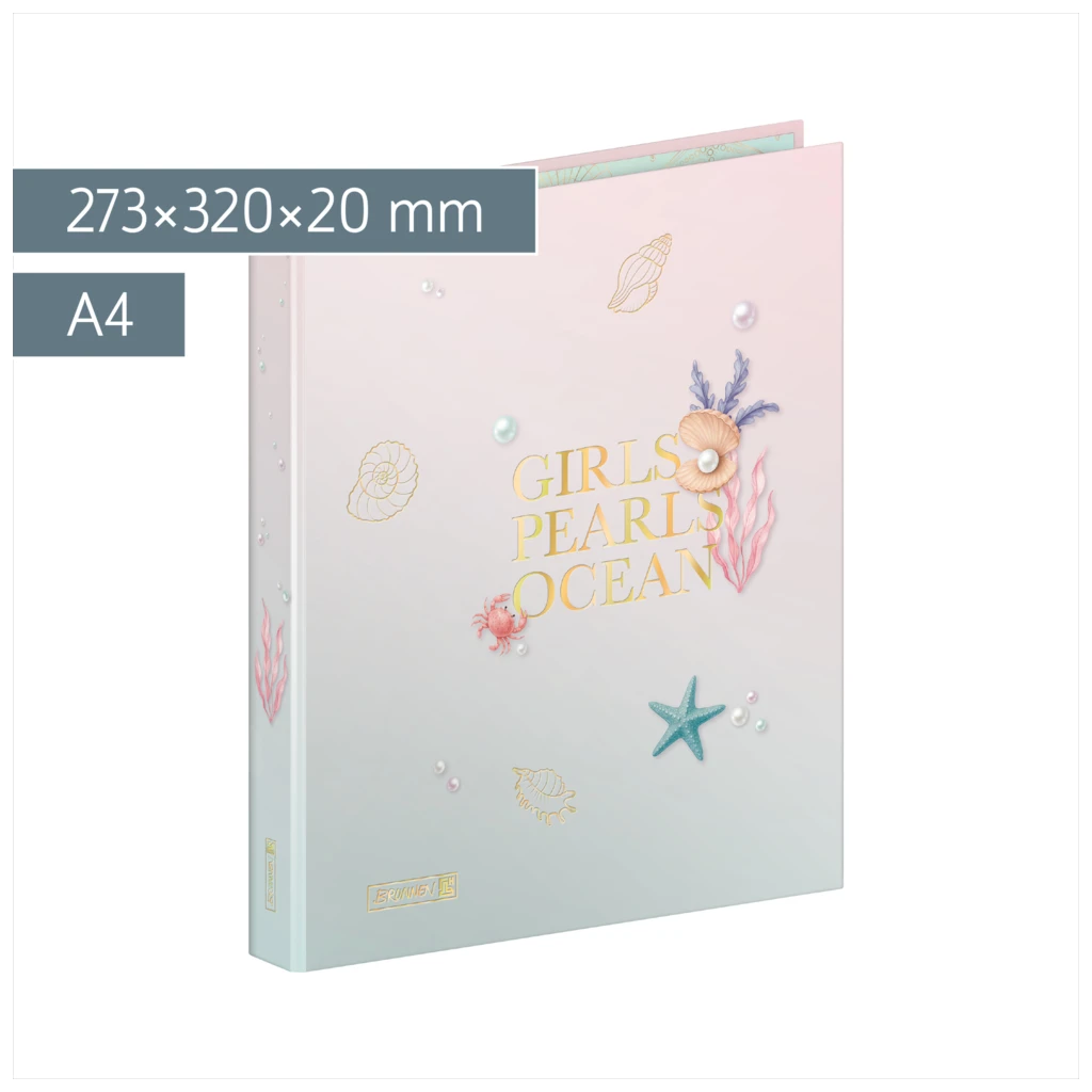Ringbuch Sunny Ocean | A4, 2 Ringe, Füllhöhe: 20 mm, mehrfarbig, pastell