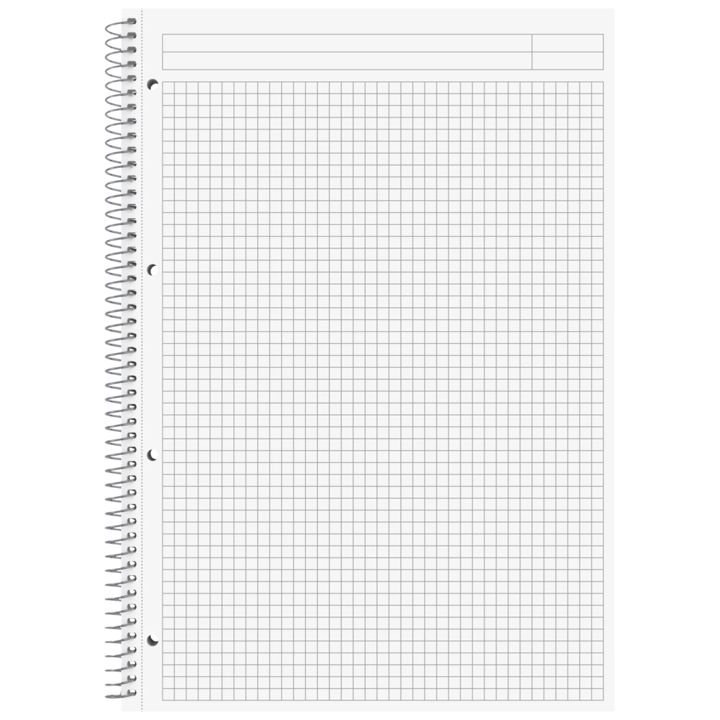 Spiralnotizbuch Premium Metallic | A4, kariert, 100 Blatt, anthrazit