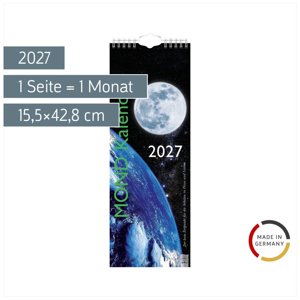 Mond-Kalender 2027 | 15,5×42,8 cm