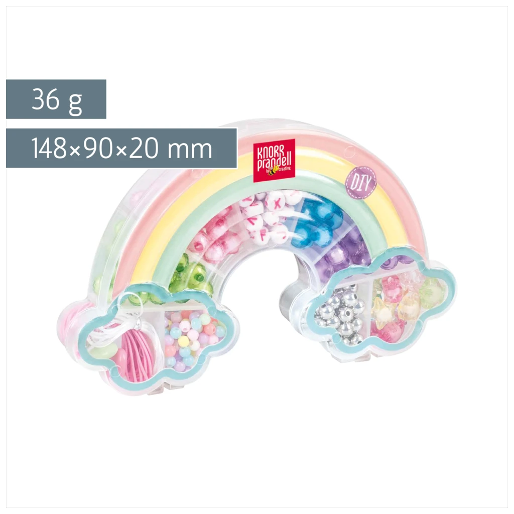 Schmuck-Set „Rainbow“ | 148×90×20 mm, mehrfarbig, pastell, 36 g
