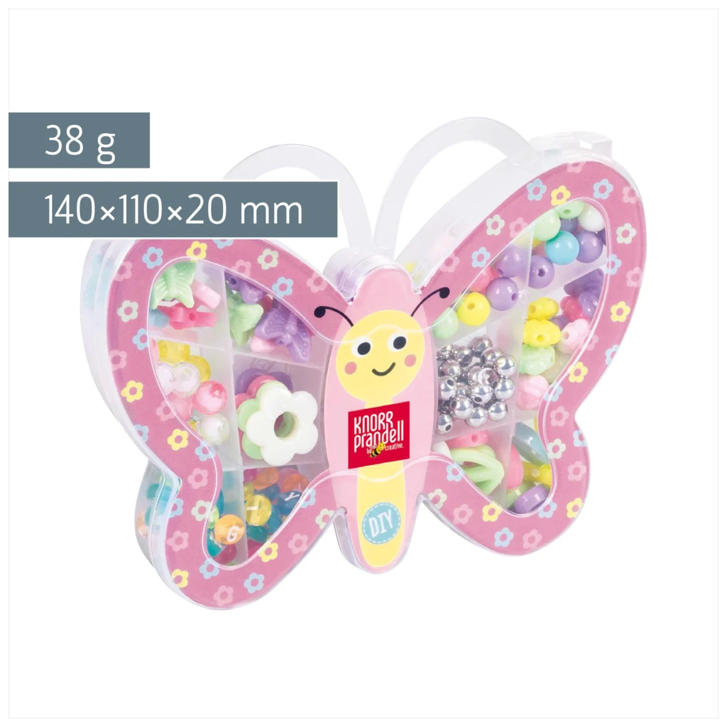 Schmuck-Set „Butterfly“ | 140×110×20 mm, mehrfarbig, pastell, 38 g