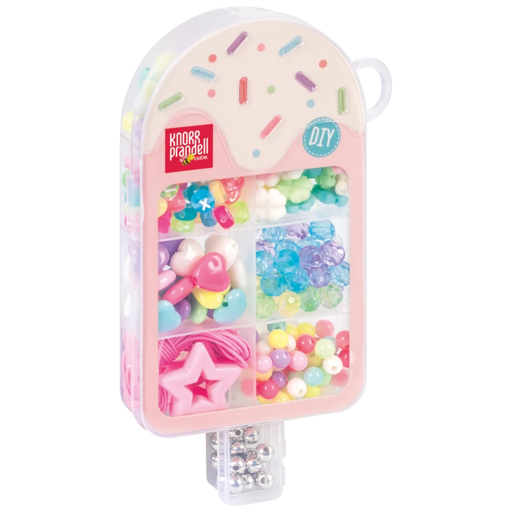 Schmuck-Set „Ice Cream“ | 80×155×20 mm, mehrfarbig, pastell, 38 g