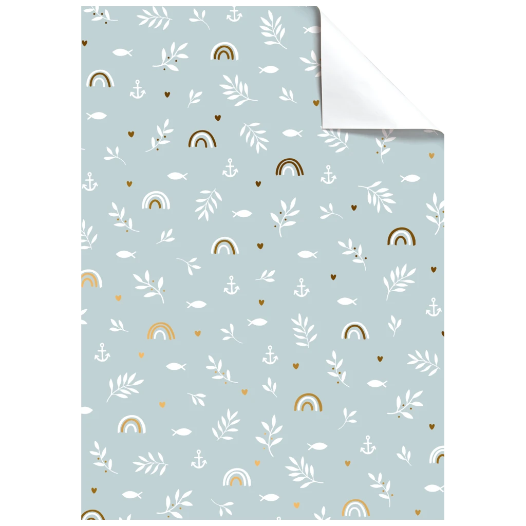 Geschenkpapier-Bogen | 50×70 cm, 76 g/m², hellblau