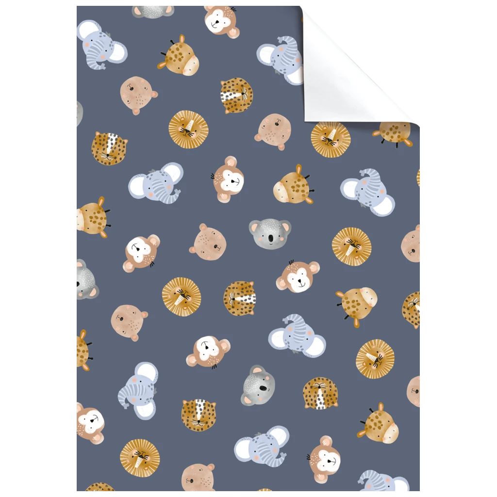 Geschenkpapier-Bogen „Buba“ | 100×70 cm, 70 g/m², blauviolett