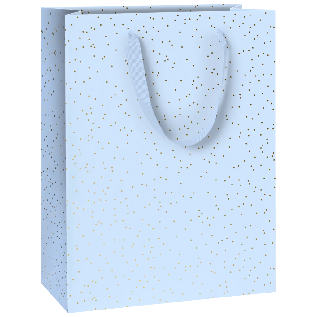 Geschenktasche „Yvie blau hell“ | 23×30×13 cm, 250 g/m², hellblau