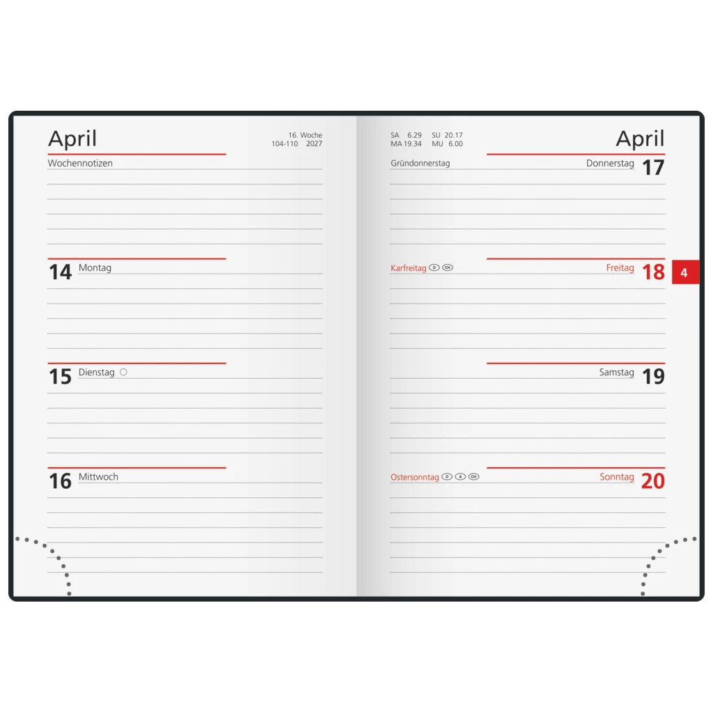 Taschenkalender Mod. perfect/Technik I 2027 | A6, Kunststoff, sand