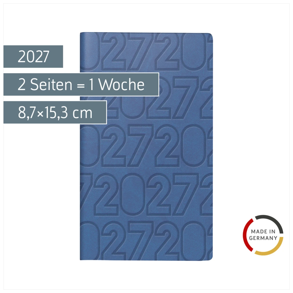 Taschenkalender Design Line Mod. Taschenplaner int. 2027 „Endless“ | A6, Kunstleder