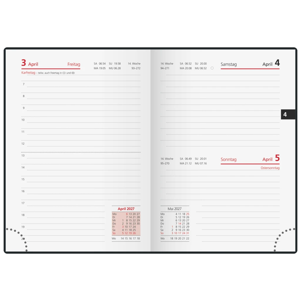 Taschenkalender Mod. Technik III 2027 „Icecoffee“ | A6, Textil