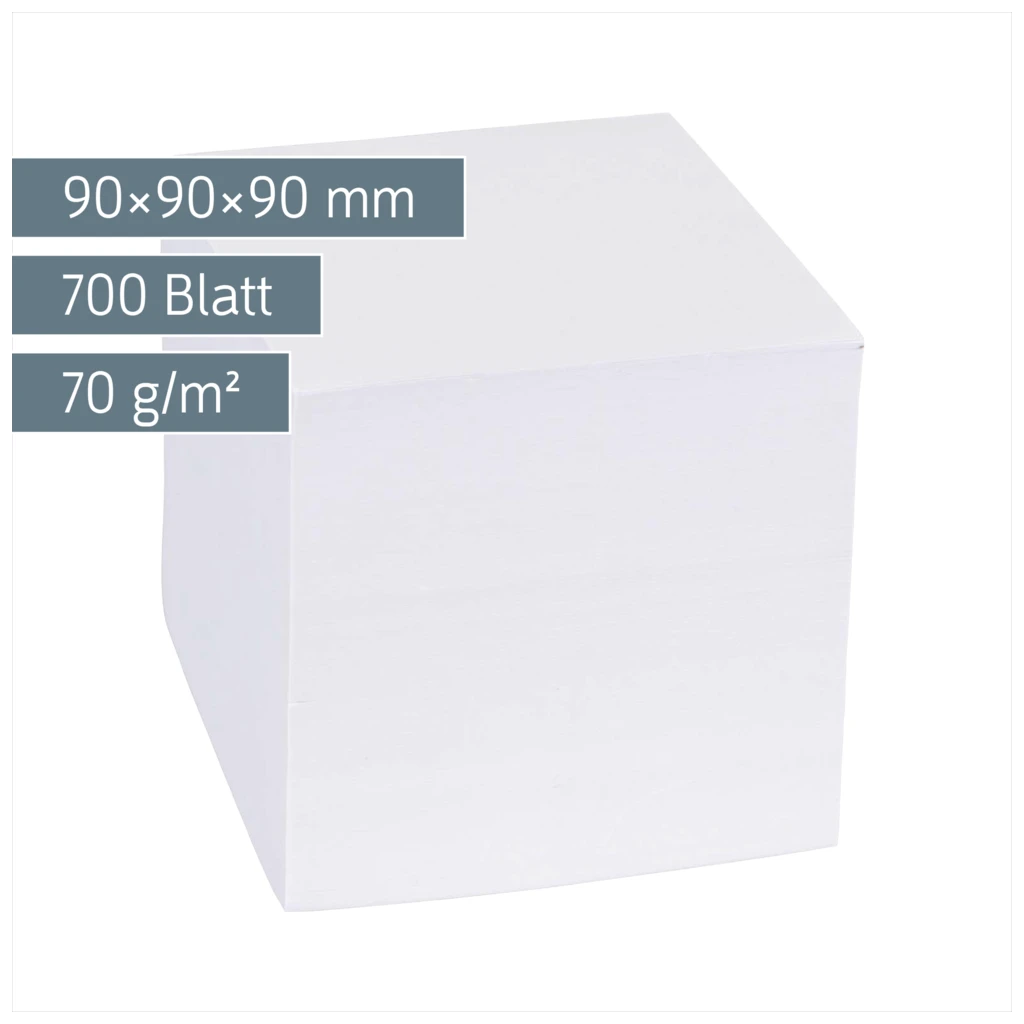 Zettelwürfel Ersatzeinlage | 700 Blatt, weiß