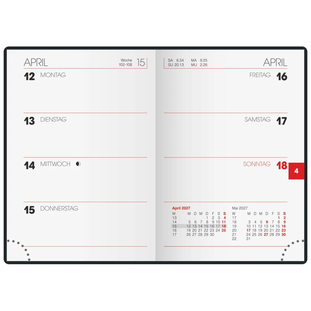 Taschenkalender Modell 713
